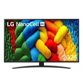 TV LG 43NANO81A6A 43 tolli NanoCell 4K (3840x2160), Direct-LED, webOS, HDR, HDMI 2.1, Wi‑Fi, Bluetooth