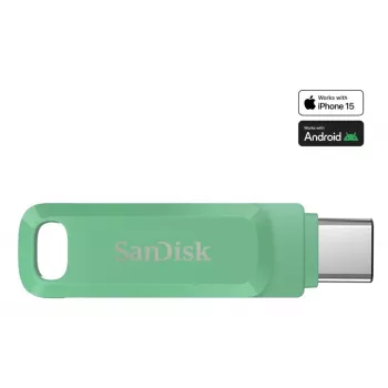 WESTERN DIGITAL SanDisk Ultra Dual Drive Go - 512 GB USB-mälupulk - USB-C / USB-A - roheline