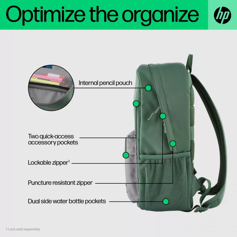 HP Campus Lavender seljakott, seljakott, 490 g