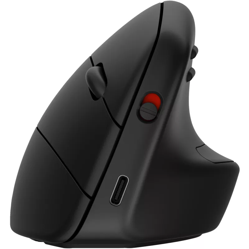 HP 920 Ergonoomiline juhtmevaba hiir, paremakäeline, vertikaalse disainiga, Bluetooth + USB Type-A, 4000 DPI, must