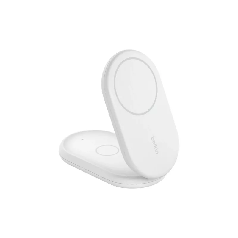 BELKIN Boostcharge Qi2 15 W magnetiline 2-in-1 alus – valge