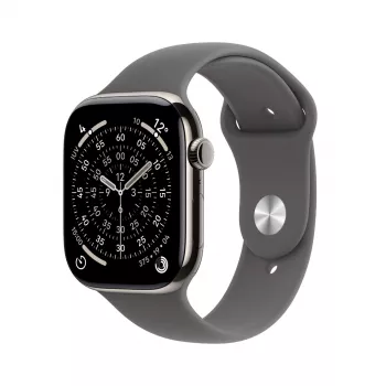 APPLE Watch Series 11 GPS + Cellular 46mm naturaalne titaankorpus koos Stone Grey Sport Band S/M