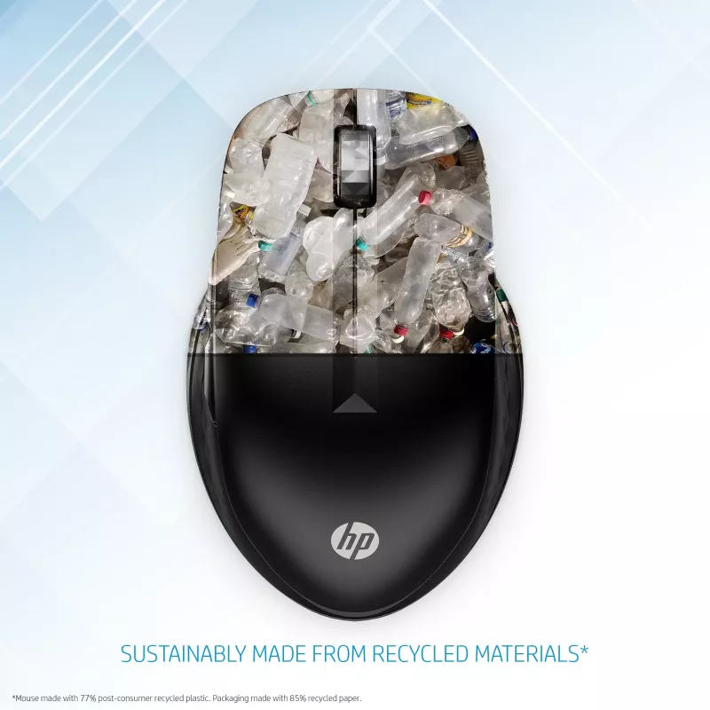 HP 430 mitme seadme juhtmevaba hiir, kahekäeline, optiline, RF-juhtmevaba + Bluetooth, 1200 DPI, must