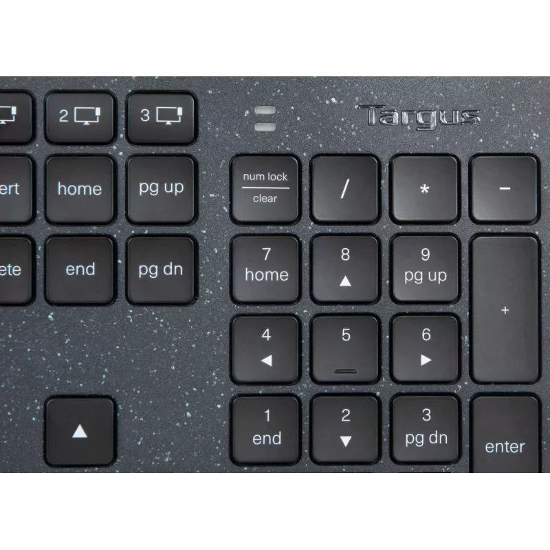 Targus Sustainable Energy Harvesting EcoSmart klaviatuur universaalne Bluetooth QWERTY Nordic must