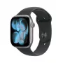 APPLE Watch Series 11 GPS + Cellular 46mm tumehall alumiiniumkorpus musta Sport-rihmaga S/M