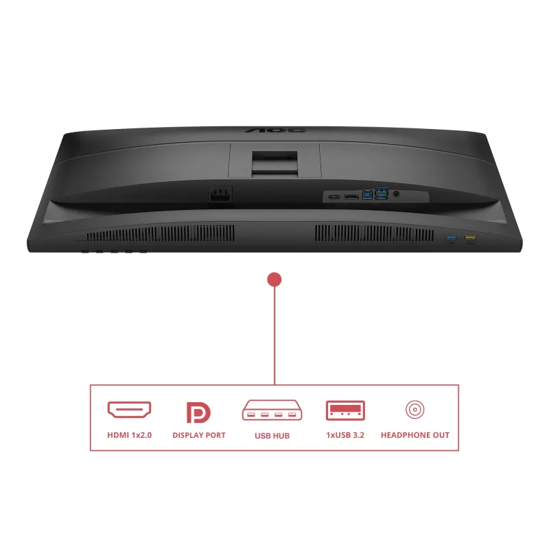 AOC E4 Q27E4U arvutimonitor 68,6 cm (27 tolli) 2560 x 1440 pikslit Quad HD LED must