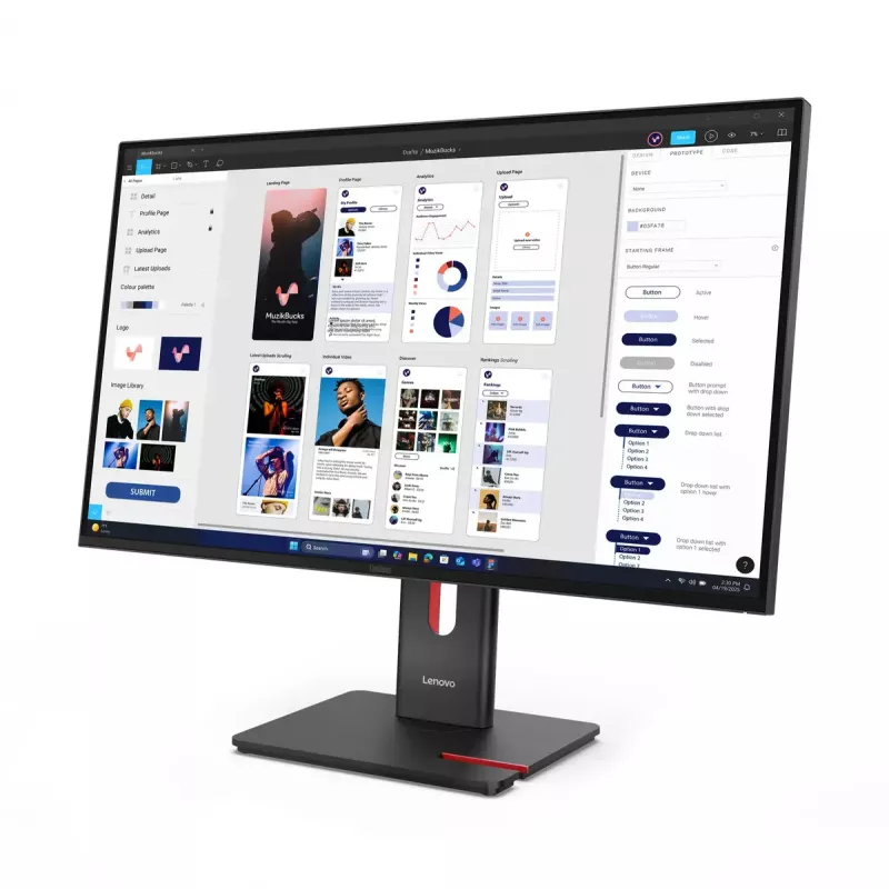 Monitor Lenovo ThinkVision T32UD-40 31.5 tolli 4K Ultra HD LCD 3840 x 2160 pikslit