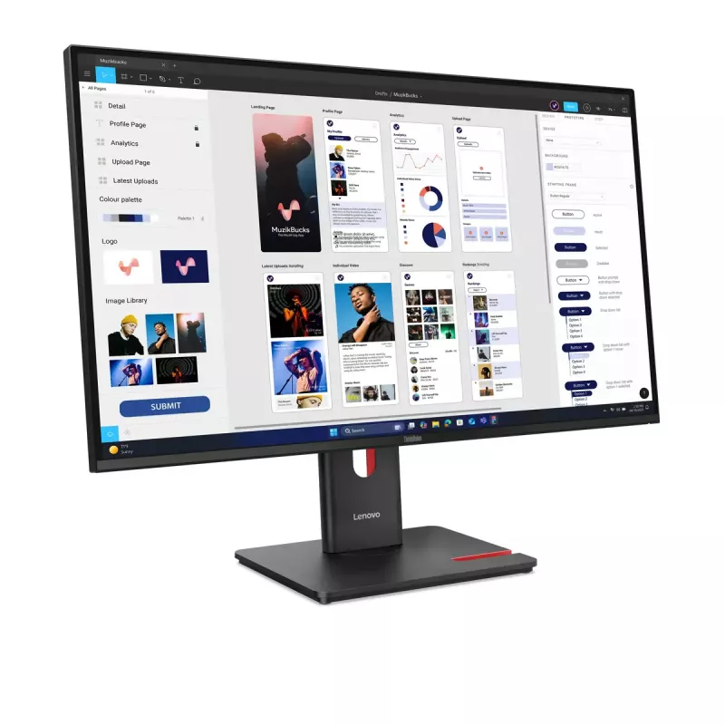Monitor Lenovo ThinkVision T32UD-40 31.5 tolli 4K Ultra HD LCD 3840 x 2160 pikslit