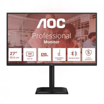 AOC 27E4CV arvutimonitor 68,6 cm (27 tolli) 1920 x 1080 pikslit Full HD LED must