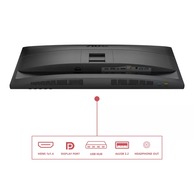 AOC 27E4CV arvutimonitor 68,6 cm (27 tolli) 1920 x 1080 pikslit Full HD LED must