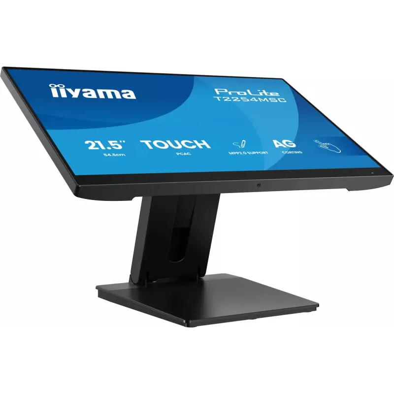 iiyama T2254MSC-B2AG arvutimonitor 54,6 cm (21,5 tolli) 1920 x 1080 pikslit Full HD LED puuteekraaniga must