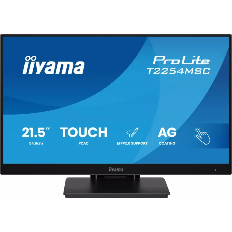 iiyama T2254MSC-B2AG arvutimonitor 54,6 cm (21,5 tolli) 1920 x 1080 pikslit Full HD LED puuteekraaniga must