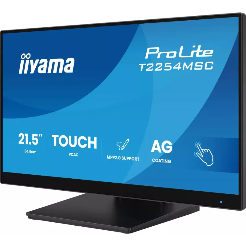 iiyama T2254MSC-B2AG arvutimonitor 54,6 cm (21,5 tolli) 1920 x 1080 pikslit Full HD LED puuteekraaniga must