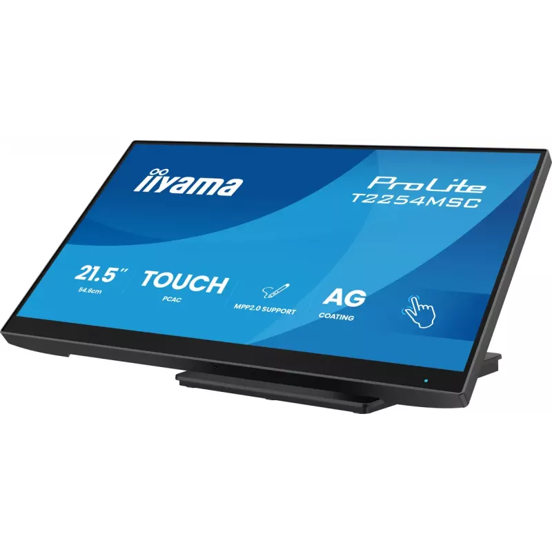 iiyama T2254MSC-B2AG arvutimonitor 54,6 cm (21,5 tolli) 1920 x 1080 pikslit Full HD LED puuteekraaniga must