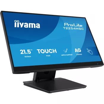 iiyama T2254MSC-B2AG arvutimonitor 54,6 cm (21,5 tolli) 1920 x 1080 pikslit Full HD LED puuteekraaniga must
