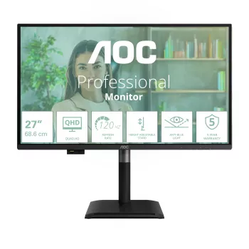 AOC Q27P4U arvutimonitor 68,6 cm (27 tolli) 2560 x 1440 pikslit Wide Quad HD must