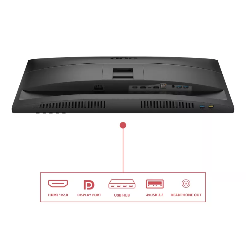 AOC E4 Q27E4CV arvutimonitor 68,6 cm (27 tolli) 2560 x 1440 pikslit Quad HD LED must