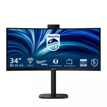 Philips 3000 seeria 34B2U3600CH/00 arvutimonitor 86,4 cm (34 tolli) 3440 x 1440 pikslit Wide Quad HD LCD must