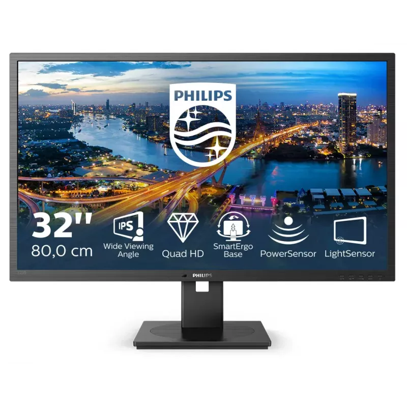 Philips B Line 325B1L/00 arvutimonitor 80 cm (31,5 tolli) 2560 x 1440 pikslit 2K Ultra HD LCD must