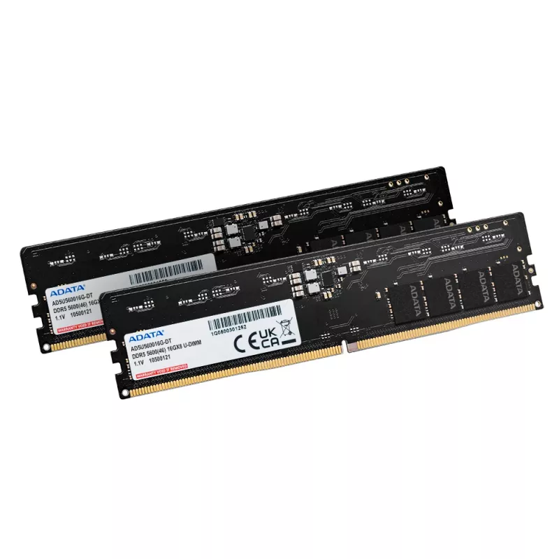 ADATA AD5U560032G-DT mälumoodul 64 GB 2 x 32 GB DDR5 288-kontaktiga DIMM