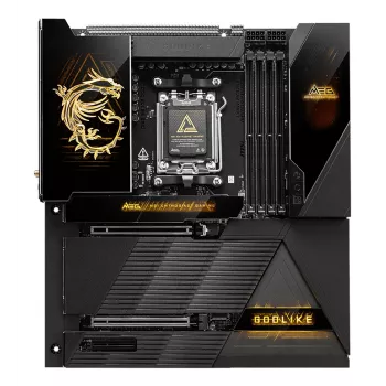 Emaplaat MSI MEG X870E GODLIKE — X870E kiibistik, AM5 pesa, ATX, DDR5 tugi