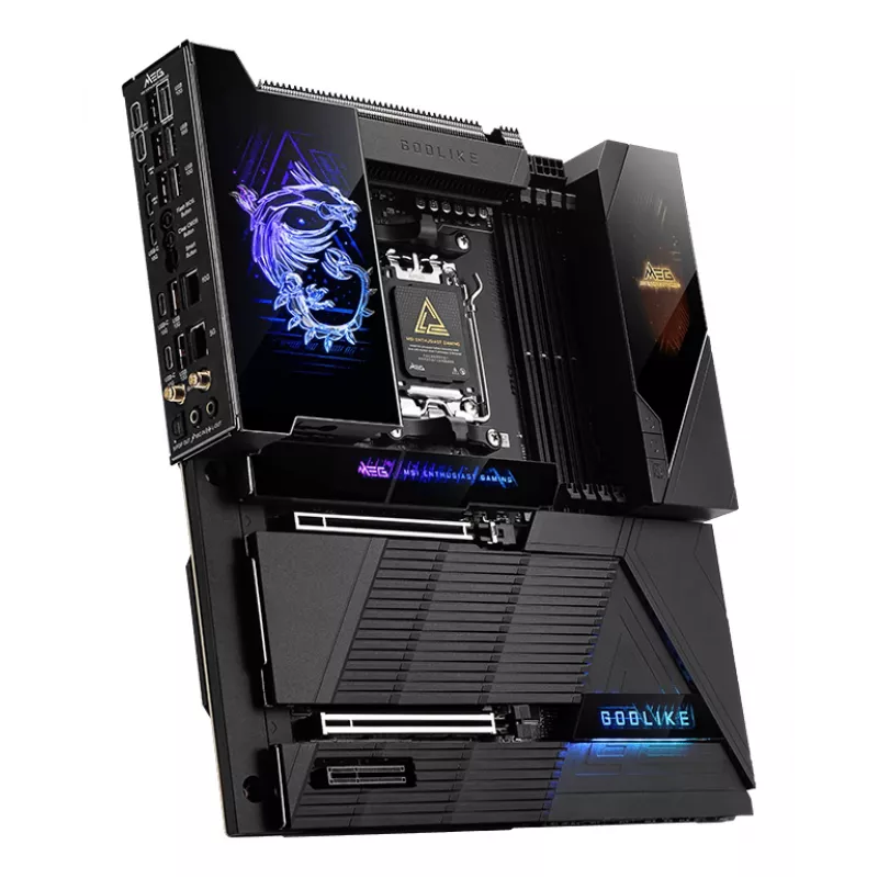 Emaplaat MSI MEG X870E GODLIKE — X870E kiibistik, AM5 pesa, ATX, DDR5 tugi