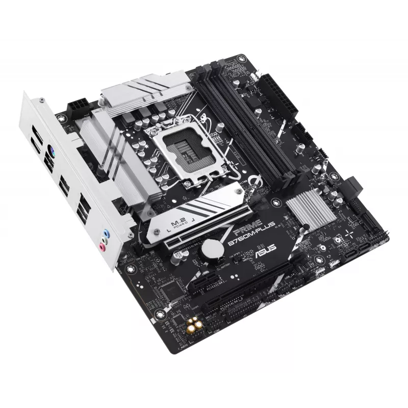 Emaplaat ASUS PRIME B760M-PLUS — Intel B760, LGA 1700, micro‑ATX, DDR5, 4 DIMM, 192 GB, 2,5Gb LAN, 2x M.2