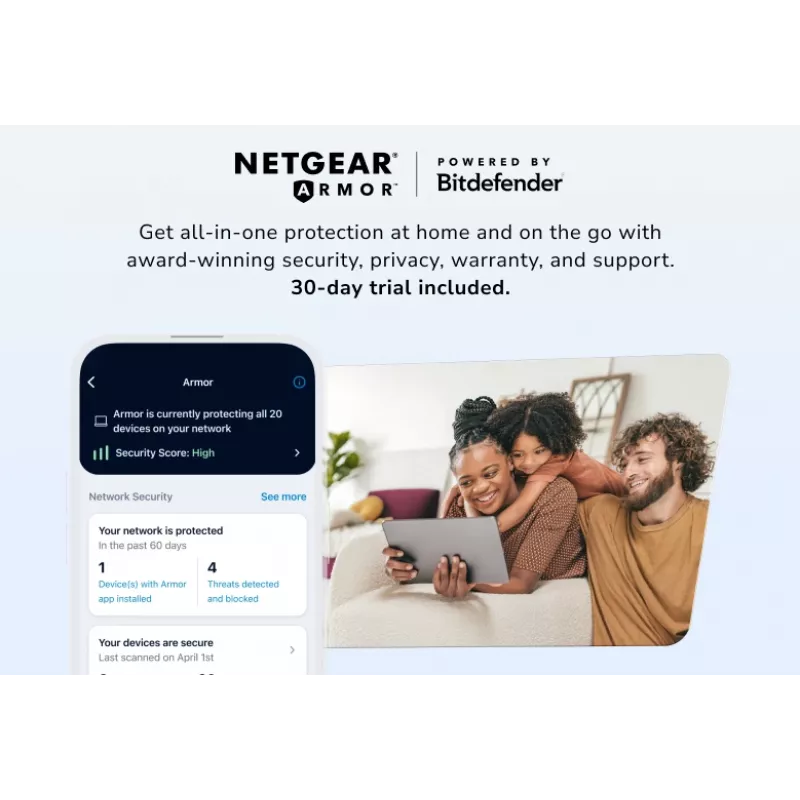 NETGEAR Orbi 870 kolmeribaline (2,4 GHz / 5 GHz / 6 GHz) Wi-Fi 7 (802.11be) Must 4 sisemist