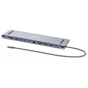Dokkimisjaam/Keskus Manhattan USB-C 10 porti 4K 60Hz Power Delivery