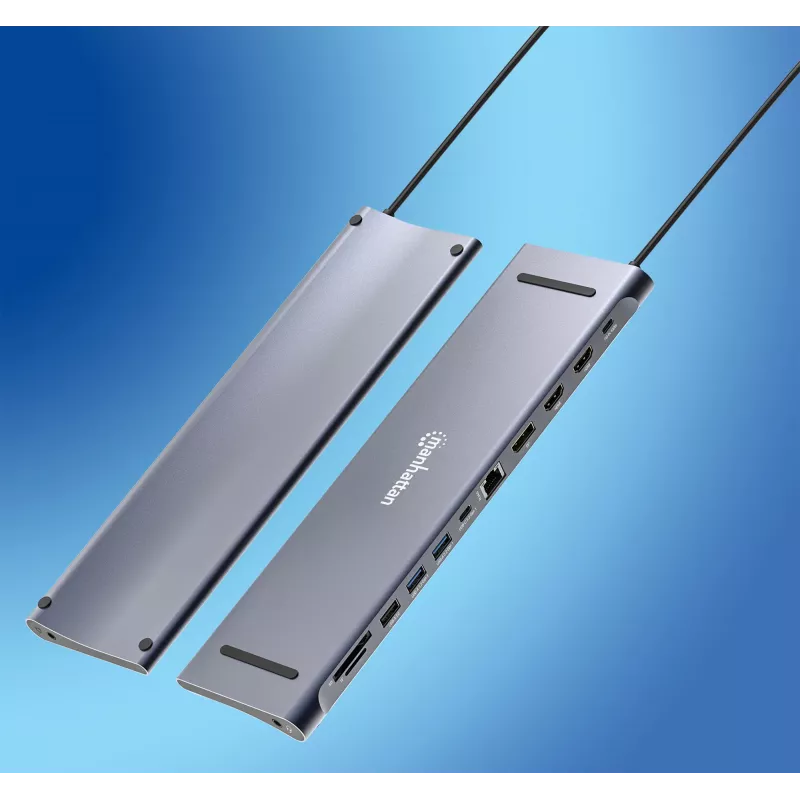 Dokkimisjaam/Keskus Manhattan USB-C 10 porti 4K 60Hz Power Delivery