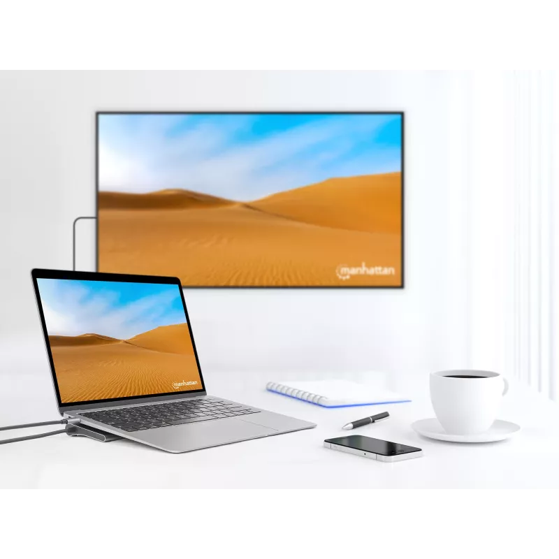 Dokkimisjaam/Keskus Manhattan USB-C 10 porti 4K 60Hz Power Delivery