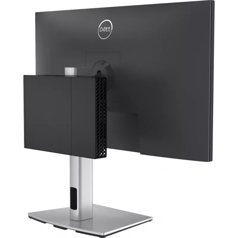 DELL Pro Micro All-in-One Stend - MFS22, 5,8 kg, 48,3 cm (19 tolli), 68,6 cm (27 tolli), 100 x 100 mm, Kõrguse reguleerimine, Hõbedane, Must
