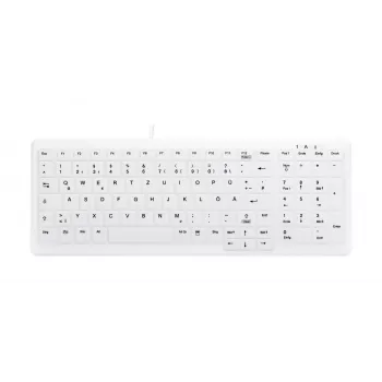 Contour Design Active Key Contour ClassicClean Meditsiiniline klaviatuur eemaldatava kaanega kompaktne juhtmega valge DE C7000
