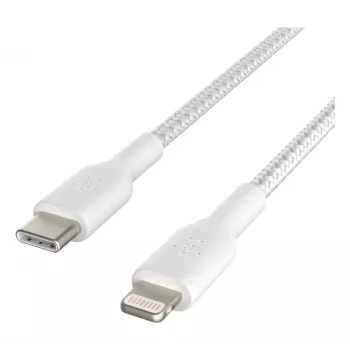 BELKIN Lightning To USB-c kaabel Braid 1m Valge