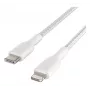 BELKIN Lightning To USB-c kaabel Braid 1m Valge