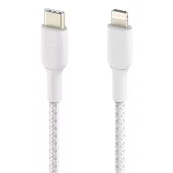 BELKIN Lightning To USB-c kaabel Braid 1m Valge