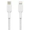 BELKIN Lightning To USB-c kaabel Braid 1m Valge