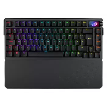 ASUS ROG Azoth Extreme klaviatuur Gaming USB + RF Wireless + Bluetooth QWERTZ Must