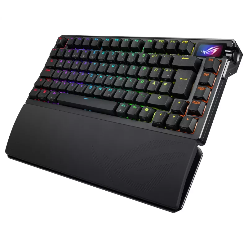 ASUS ROG Azoth Extreme klaviatuur Gaming USB + RF Wireless + Bluetooth QWERTZ Must
