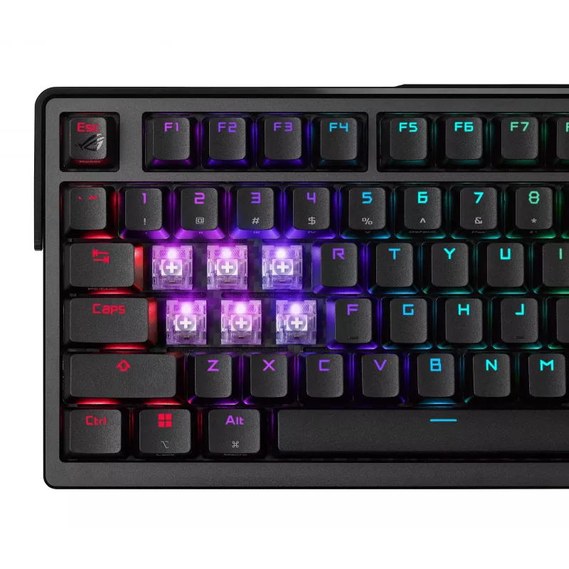 ASUS ROG Azoth Extreme klaviatuur Gaming USB + RF Wireless + Bluetooth QWERTZ Must