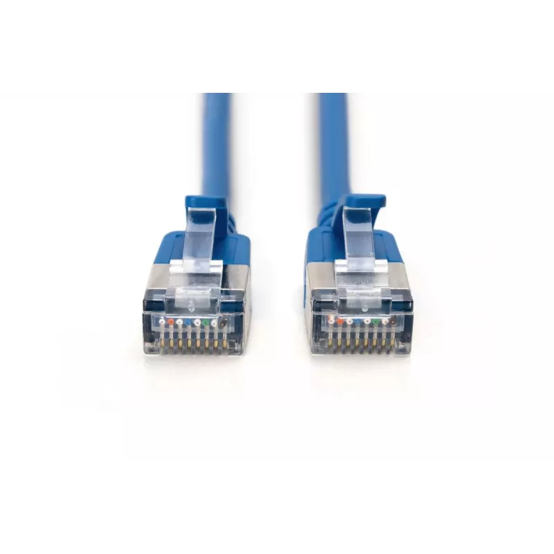 DIGITUS õhuke paigalduskaabel - CAT6A - F-FTP - 2 m - sinine