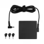 Toiteadapter ASUS U90W-01 (ADP-90LE B) 90W, 100–240V sisend, passiivjahutus, 75×75 mm, 0,16 m kaabel, must