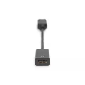 DIGITUS DP - HDMI kaabel 20 cm must DP - HDMI tüüp A M/F HDMI 2.0