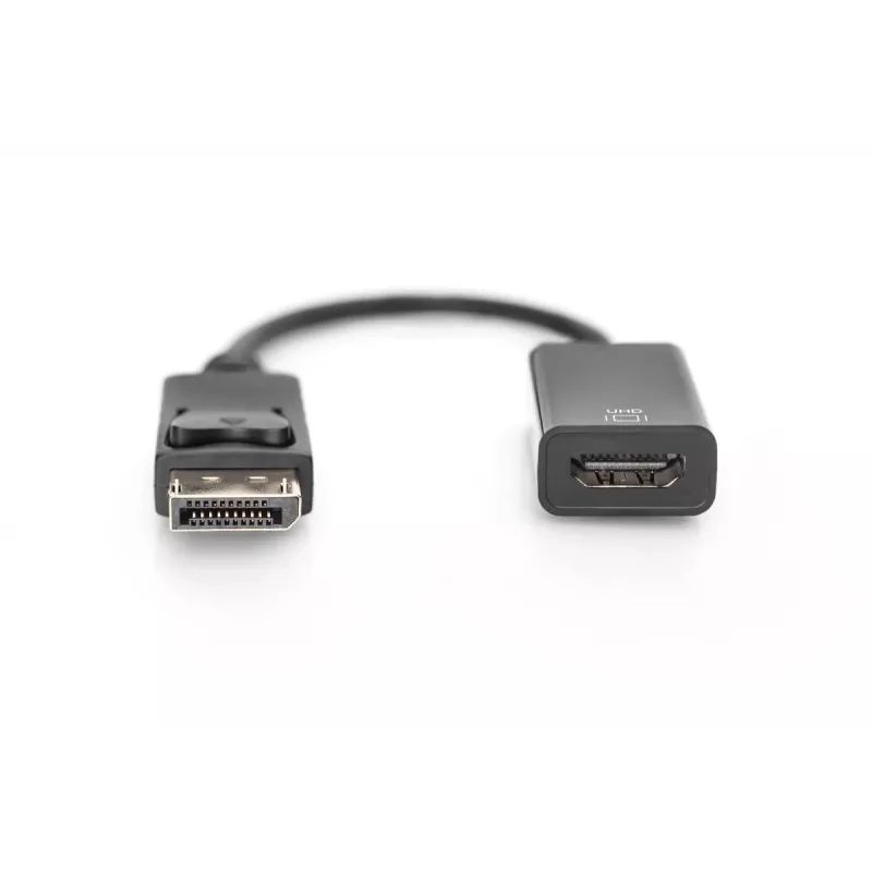 DIGITUS DP - HDMI kaabel 20 cm must DP - HDMI tüüp A M/F HDMI 2.0