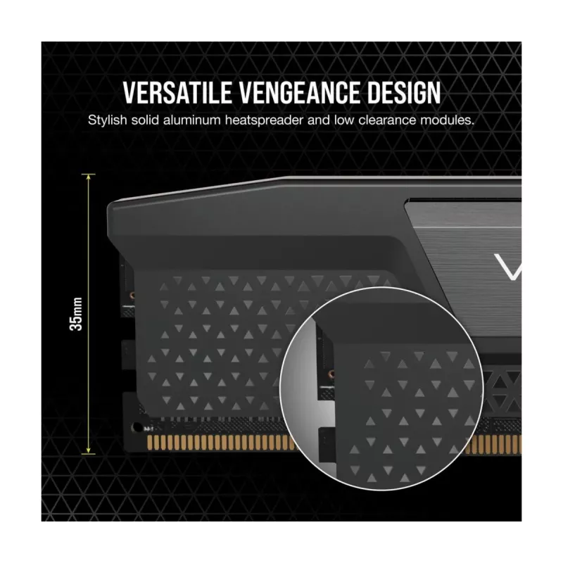 CORSAIR mälu 64GB - DDR5 (2x32GB) DRAM 5600MT/s CL40 mälukomplekt - must Vengeance