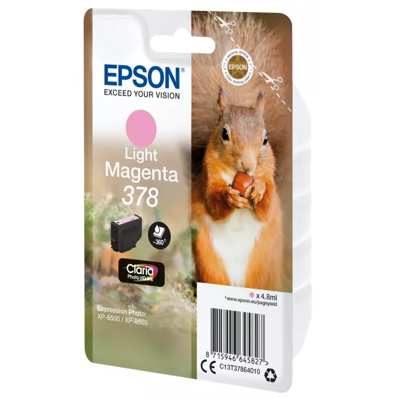 Epson Squirrel Singlepack Light magenta 378 Claria Photo HD Ink