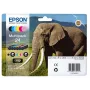 Epson Elephant mitmikpakett 6 värvi 24 Claria Photo HD tint, standardmahuga, must, tsüaan, hele tsüaan, magenta, hele magenta, kollane, 5,1 ml, 4,6 ml, 6 tk, mitmikpakend