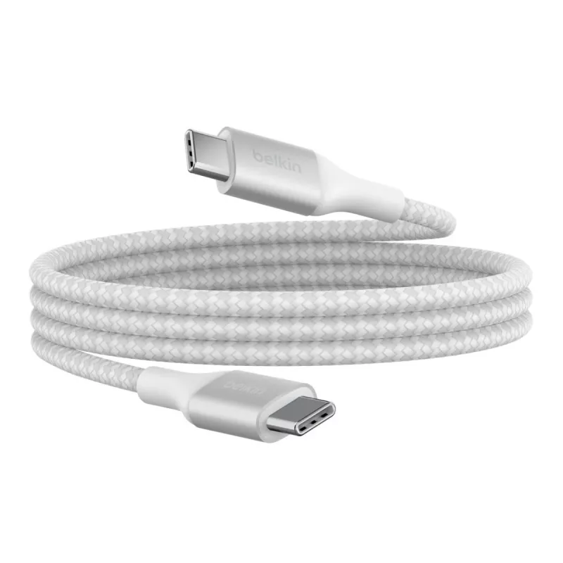 BELKIN USB-kaabel - Boostcharge - USB-C–USB-C-kaabel 240 W - 1 m - valge