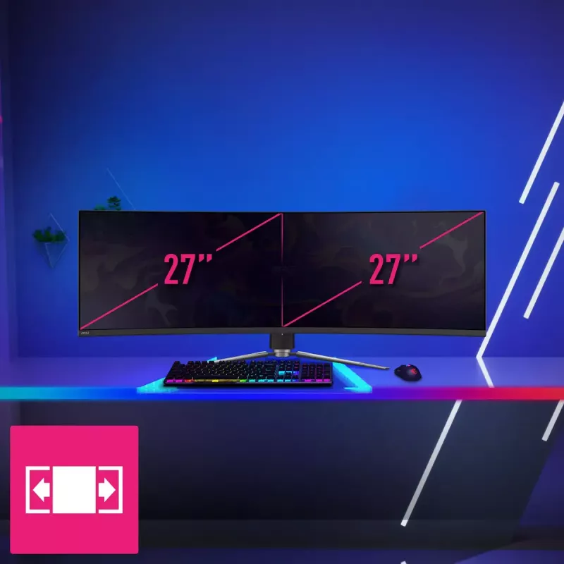 MSI MPG 491CQPDE QD-OLED arvutimonitor 124,5 cm (49 tolli) 5120 x 1440 pikslit DQHD must