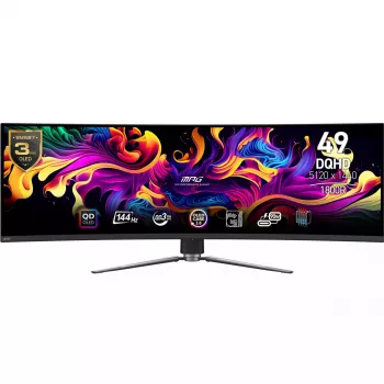 MSI MPG 491CQPDE QD-OLED arvutimonitor 124,5 cm (49 tolli) 5120 x 1440 pikslit DQHD must